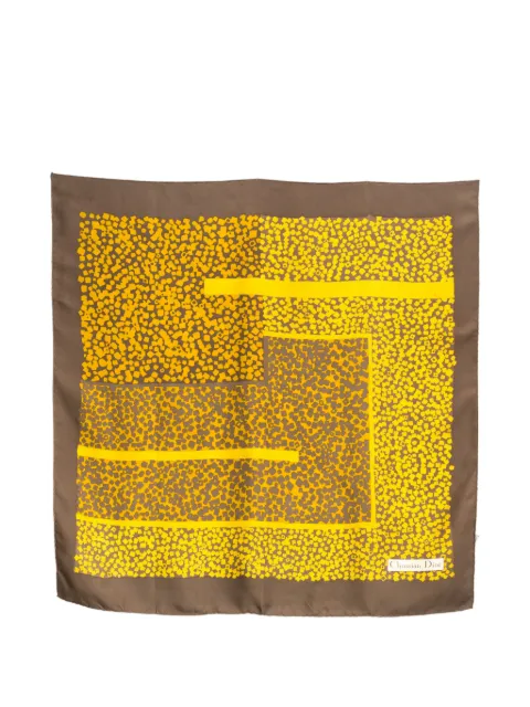 Christian Dior Pre-Owned 1990s logo-detail silk scarf