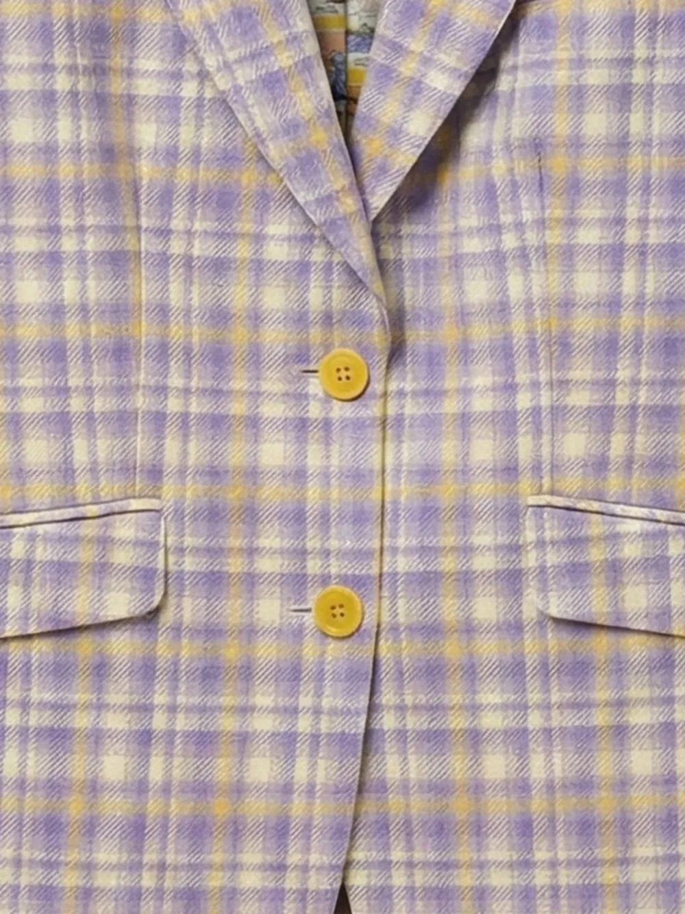 Abseits Blazer Con Solapas De Muesca - Morado 