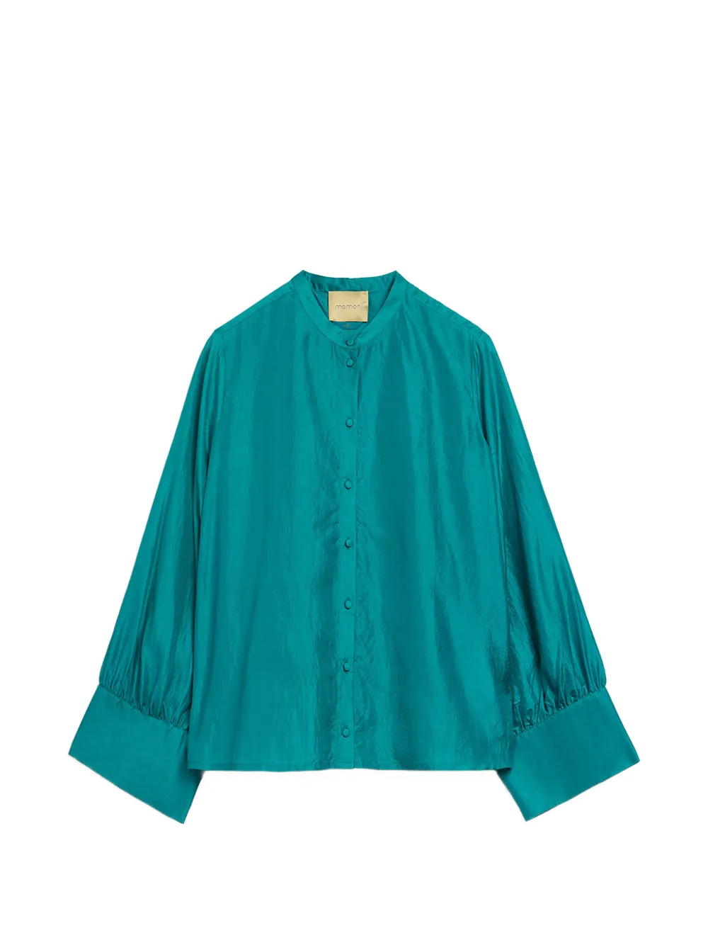 MOMONÌ plain long-sleeves shirt - Blau