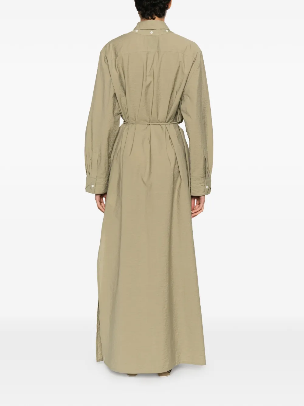 Nanushka Erisha maxi-blousejurk met knoopdetail Groen