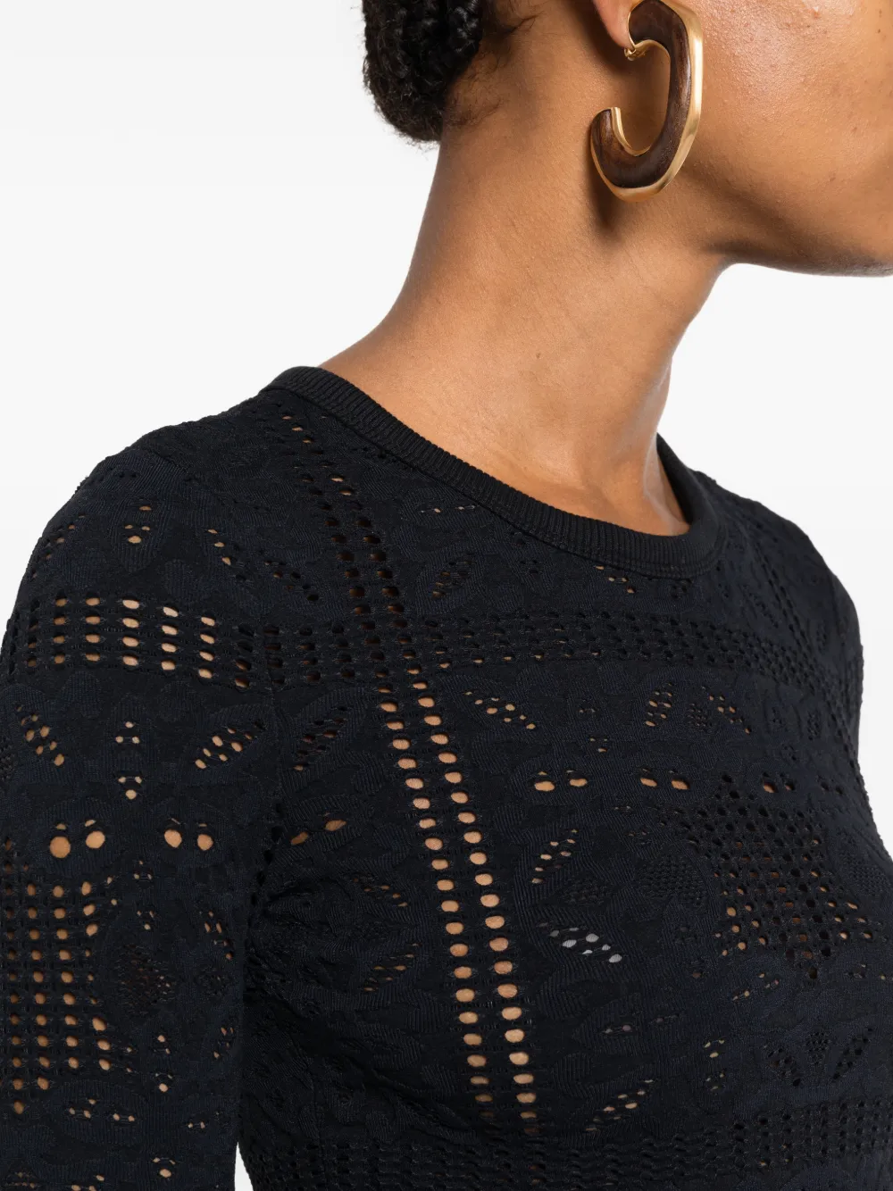 Nanushka Top met lange mouwen Zwart