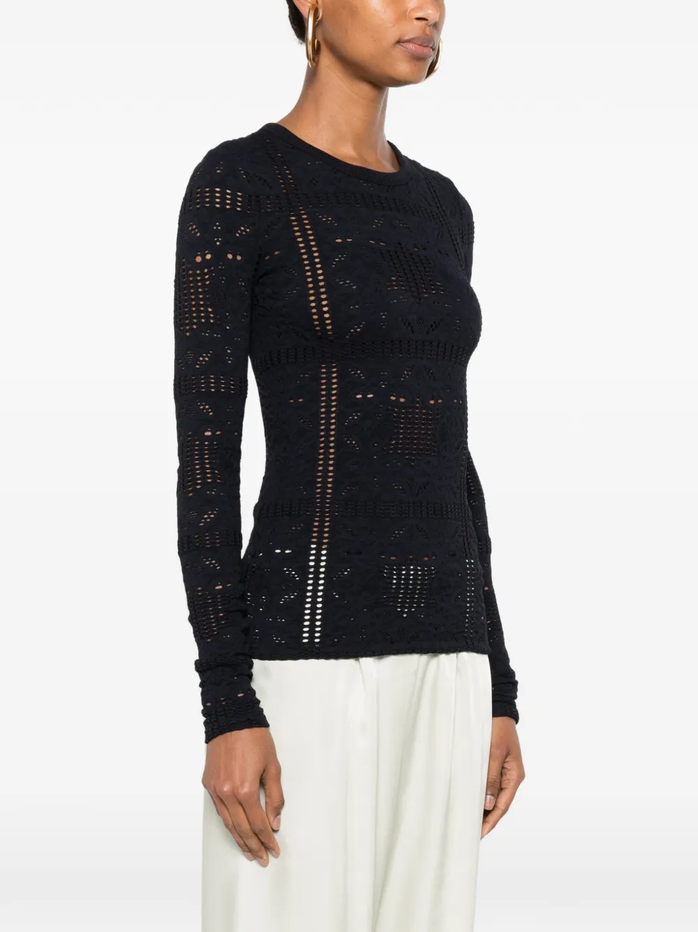 Nanushka Top met lange mouwen Zwart
