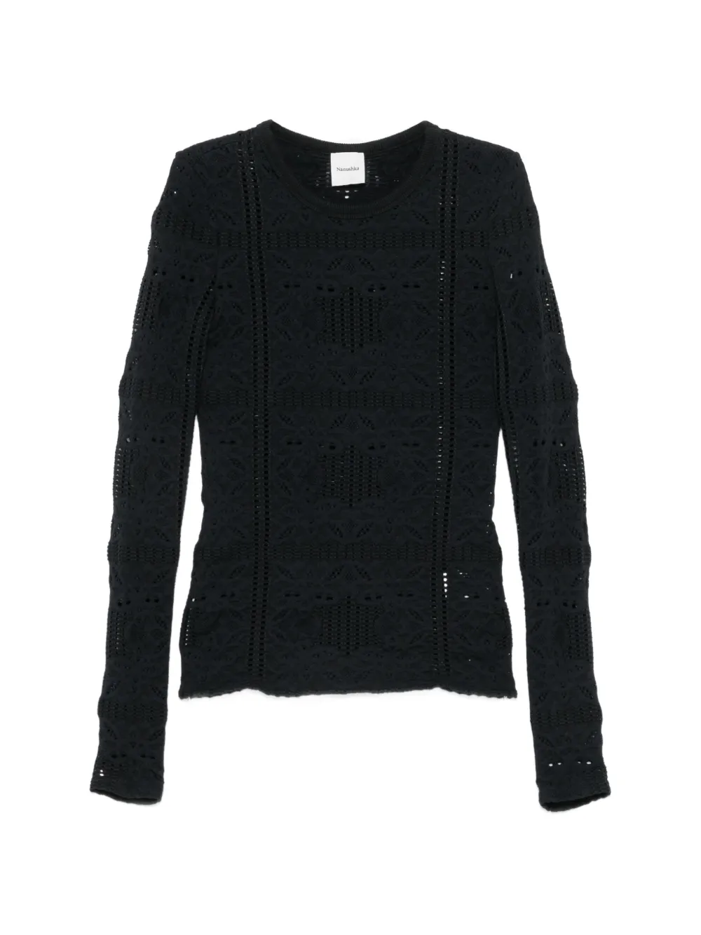 Nanushka Lymee long-sleeve top - Nero