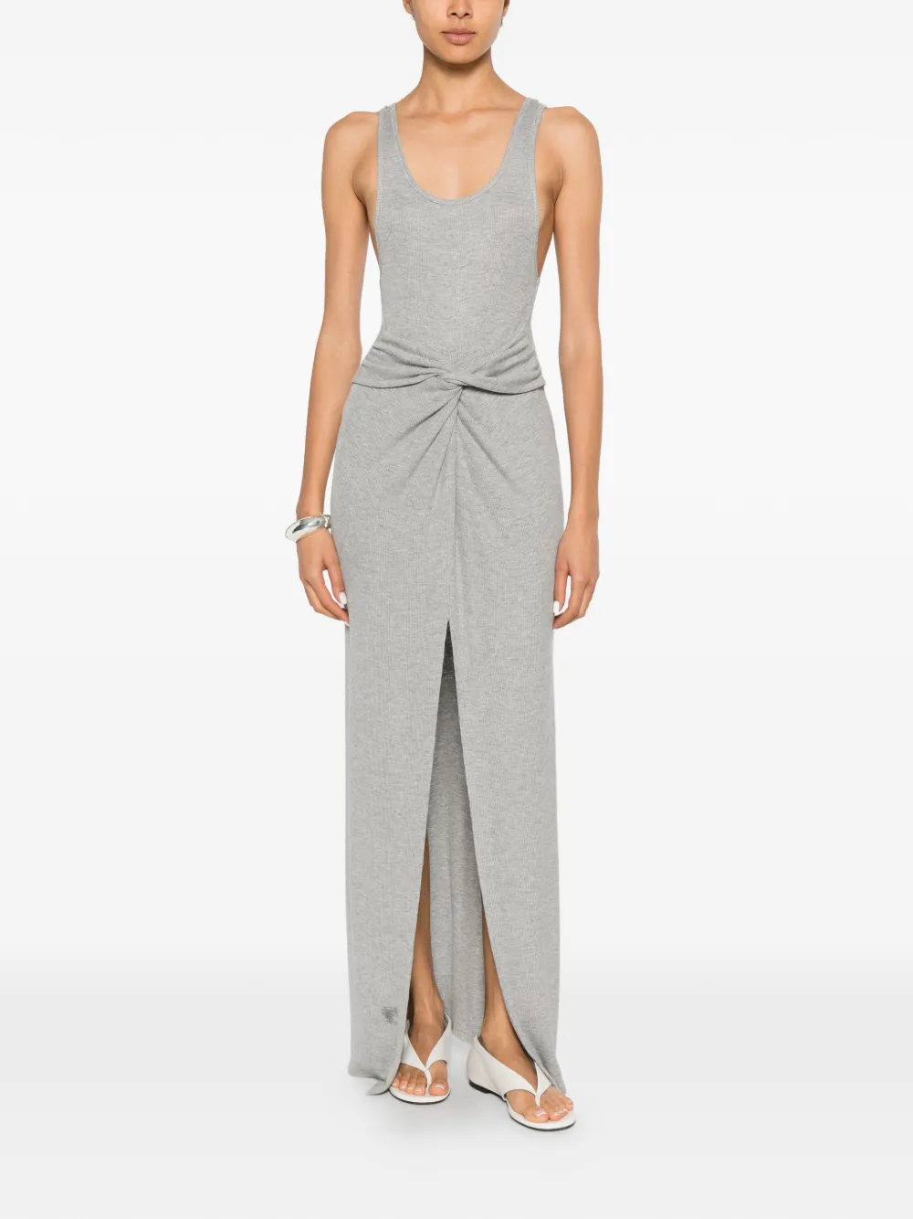 Nanushka Ofelia twist-detail maxi tank dress - Grigio