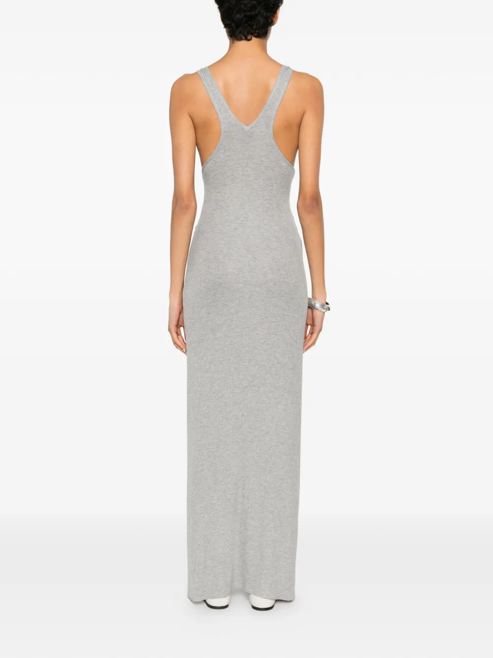 Nanushka Ofelia maxi-jurk met gedraaid detail Grijs