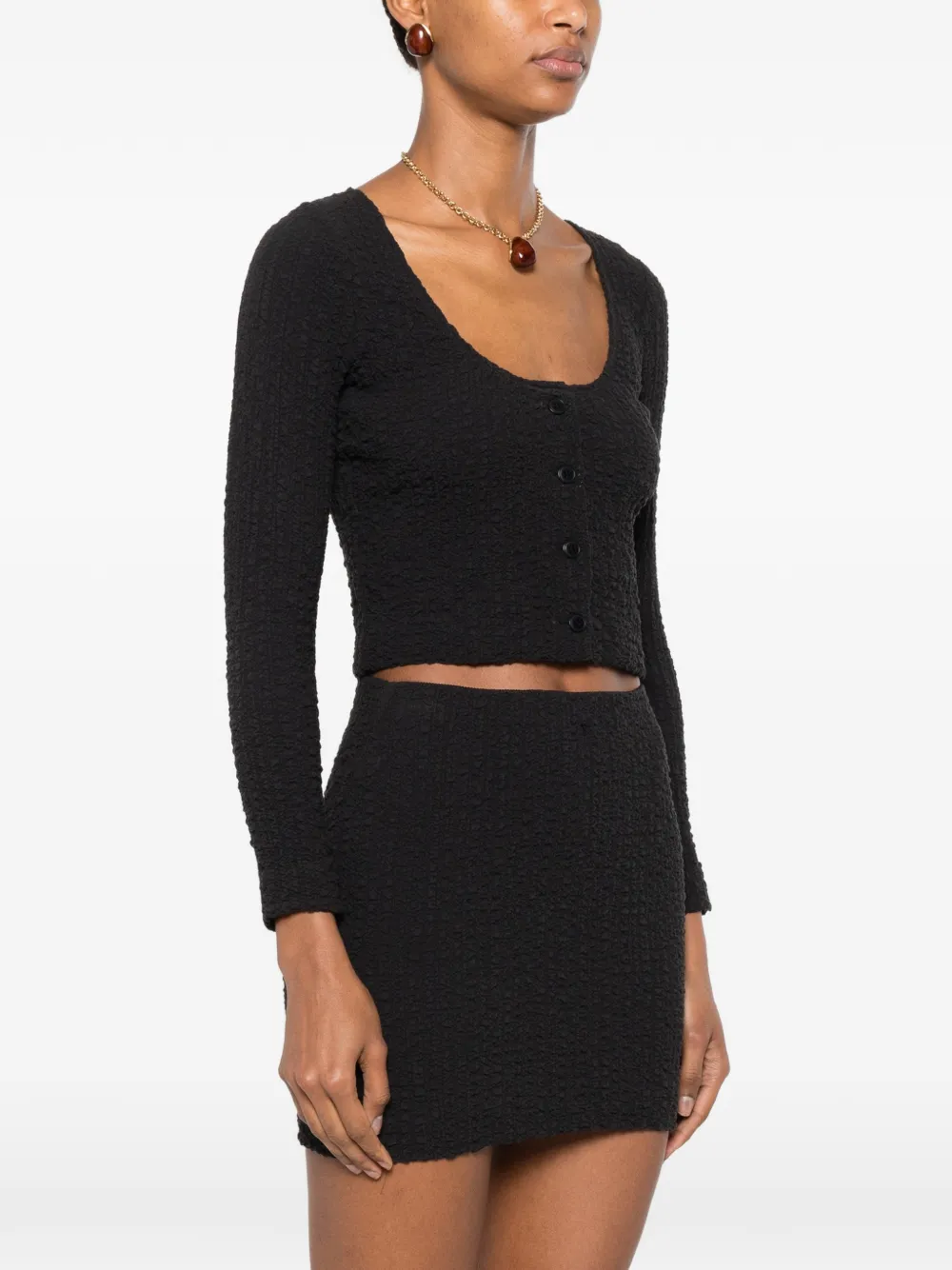 Nanushka Jylan cropped top met textuur Zwart