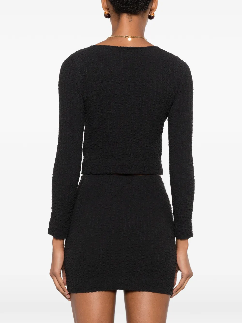 Nanushka Jylan cropped top met textuur Zwart