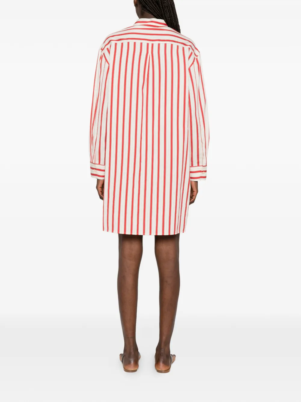 Forte Blouse met krijtstreep Rood