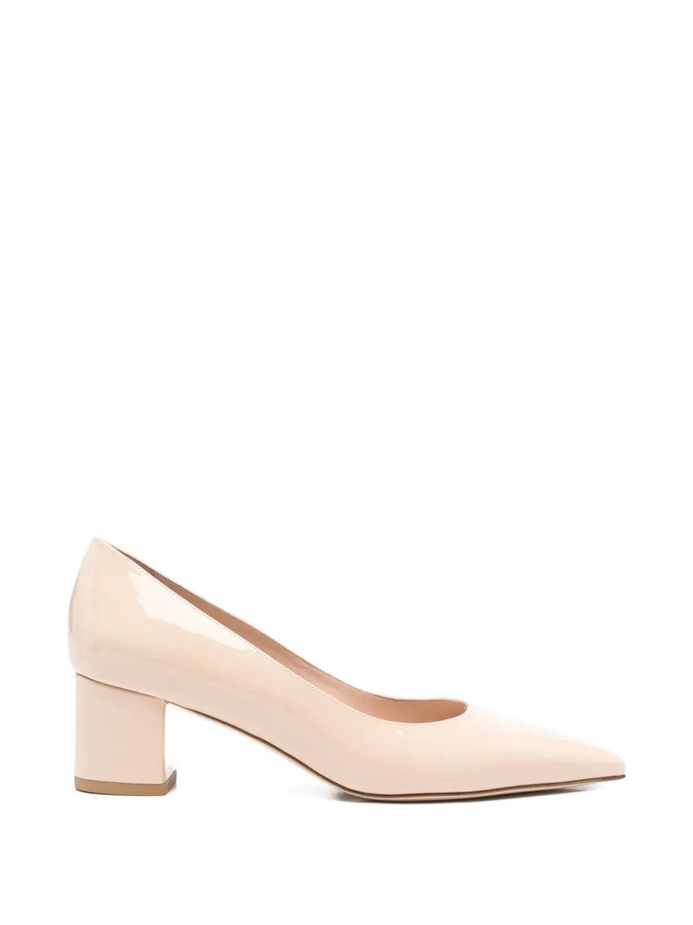 Stuart Weitzman Power block pumps - Nude