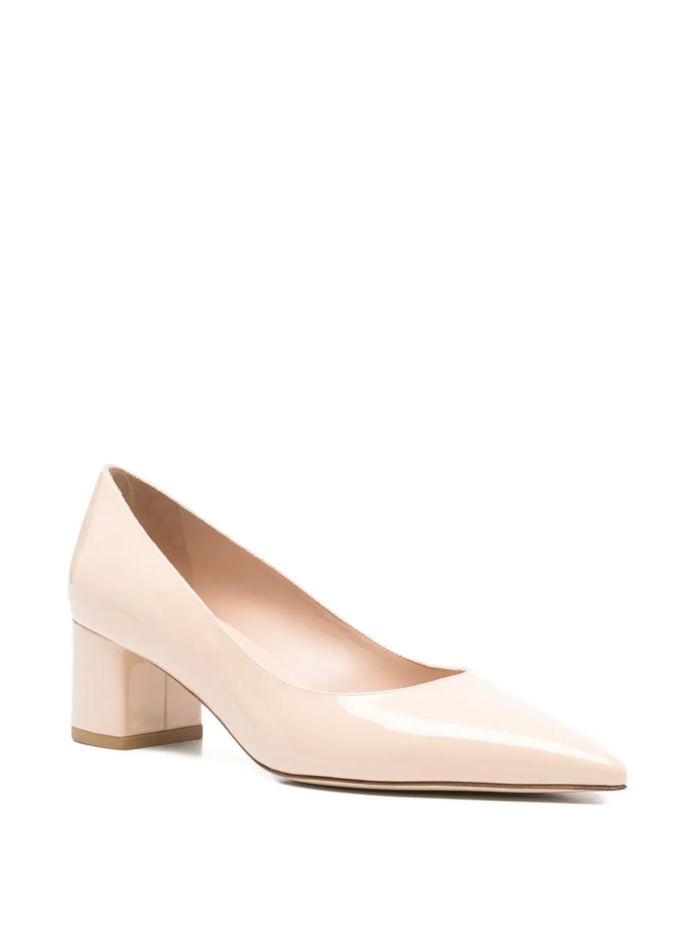 Stuart Weitzman Power block pumps Beige