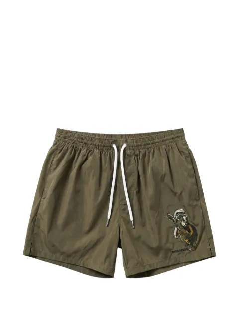 DSQUARED2 자수 디테일 수영복 쇼츠