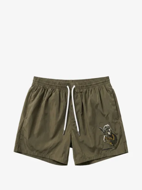 DSQUARED2 shorts de playa con detalle bordado