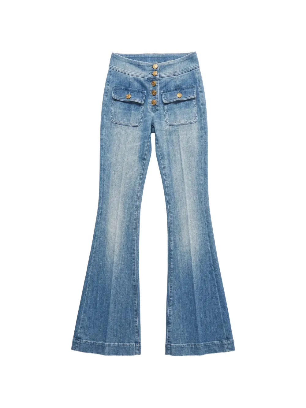 Seafarer button flap-pocket jeans - Blu