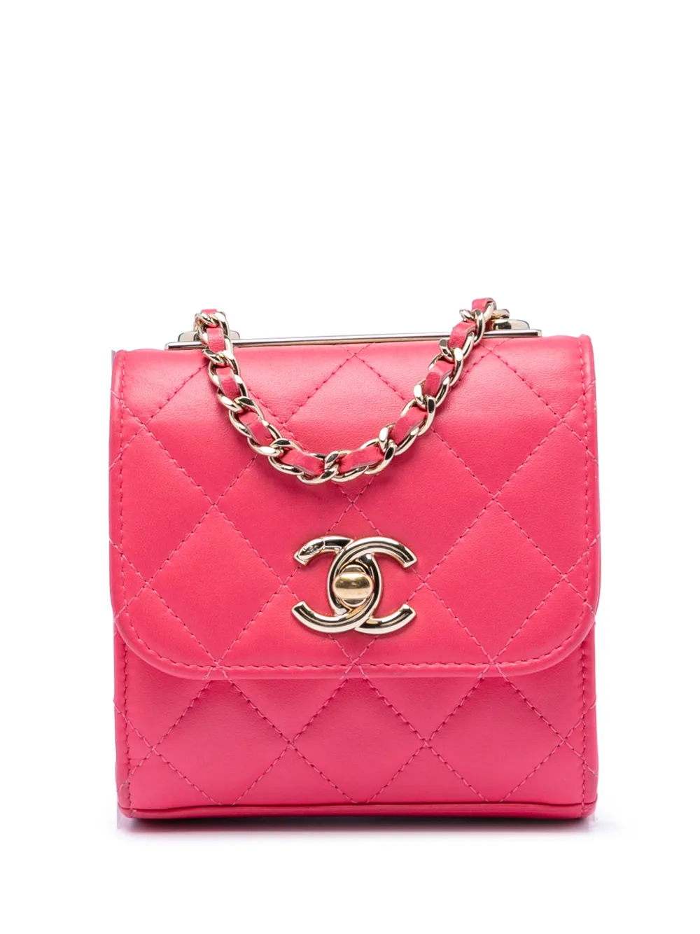 CHANEL Pre-Owned 2020 mini Trendy CC Clutch mit Kettenriemen - Rosa