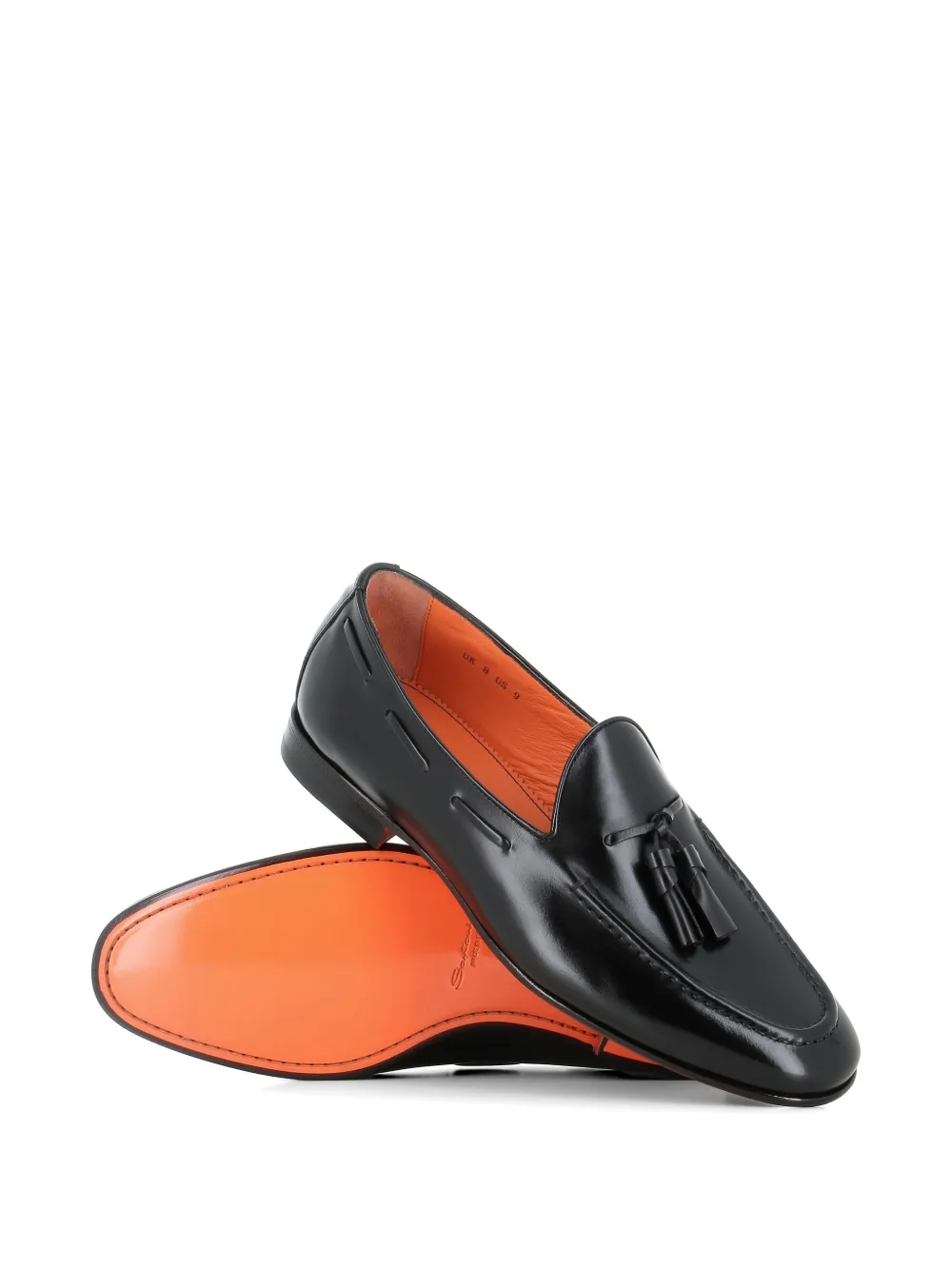 Santoni tassel loafers Zwart