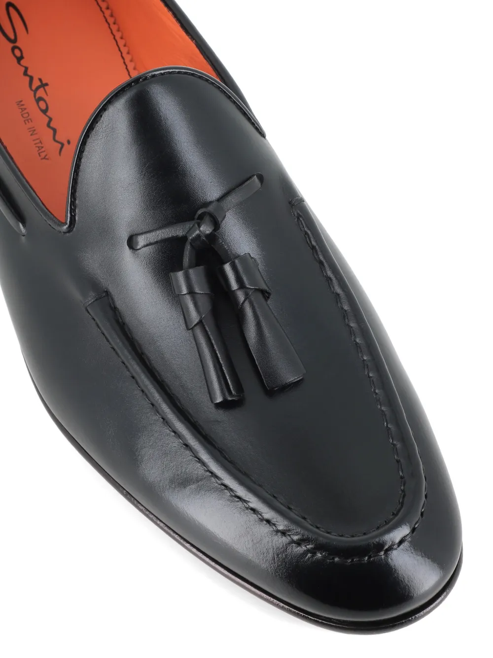 Santoni tassel loafers Zwart