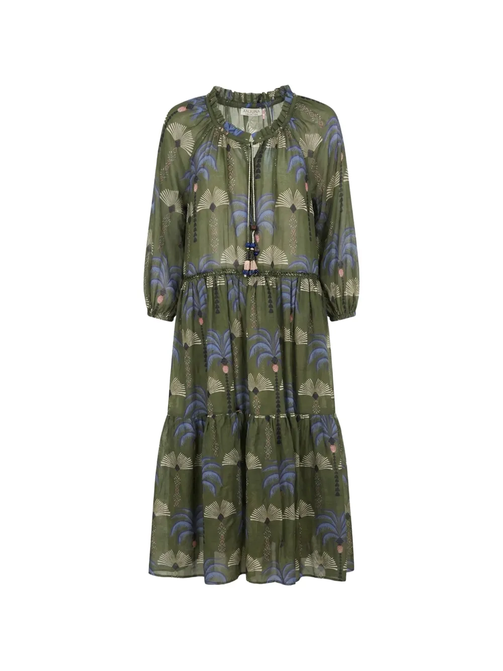 tiered maxi dress
