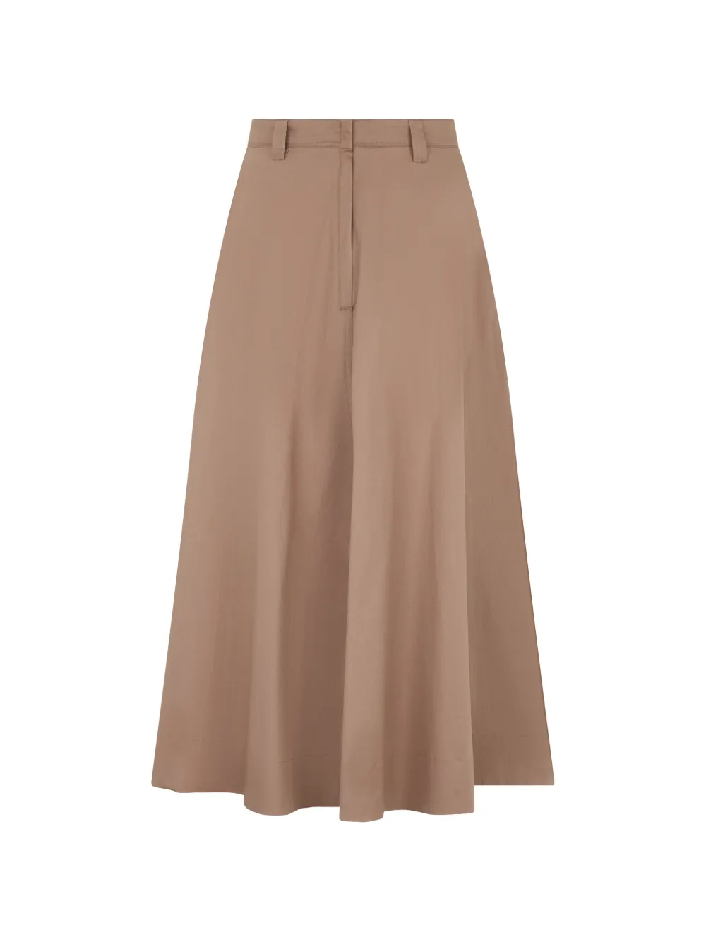 slowear high-waisted A-line maxi skirt - Marrone