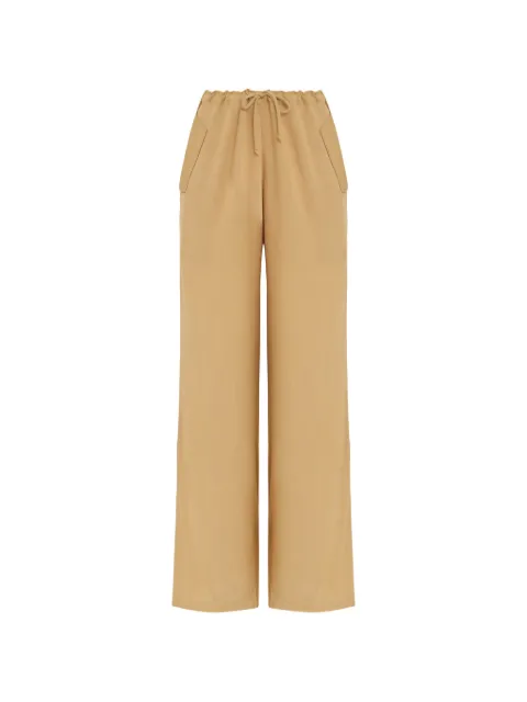 Triya Calça wide leg Sienna com ajuste no cós