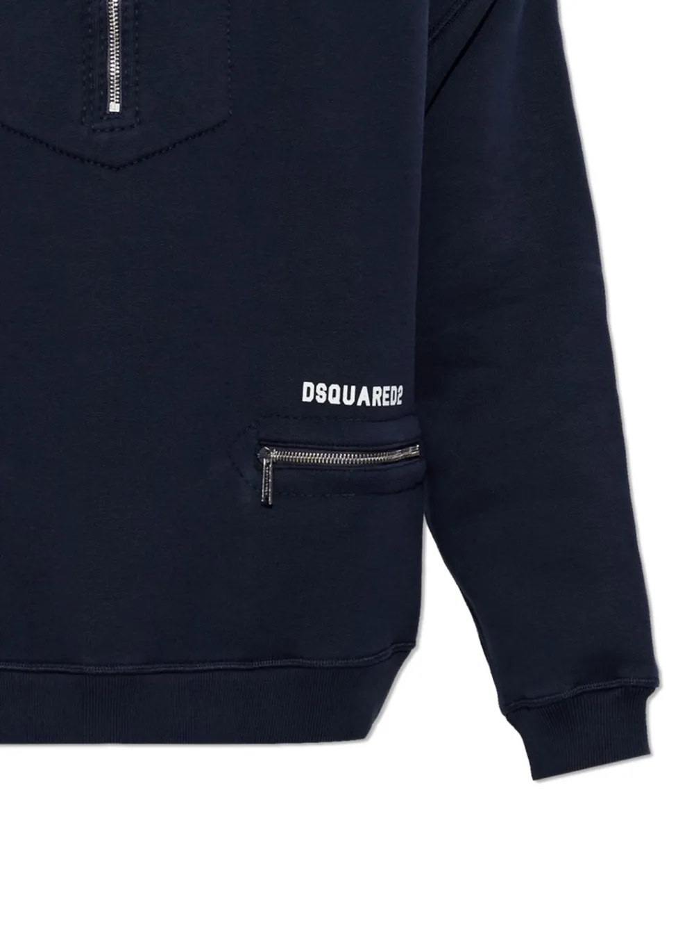  Dsquared2 Sudadera Con Cuello De Polo - Azul 