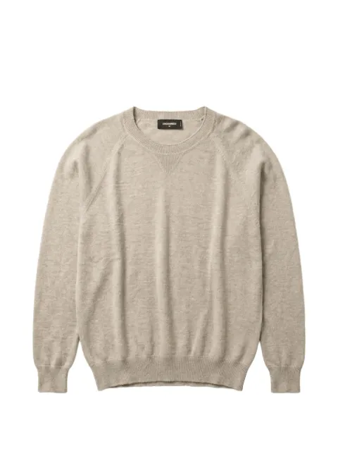 DSQUARED2 ribbed-trim crew-neck sweater