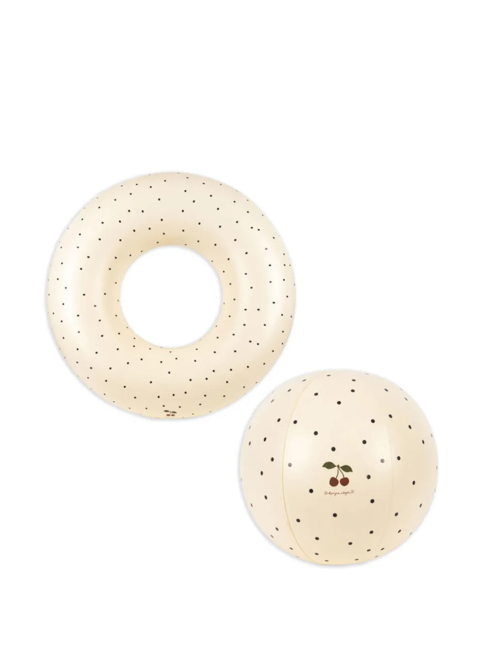 Konges Sløjd polka-dot cherry-motif beach toys - Nude
