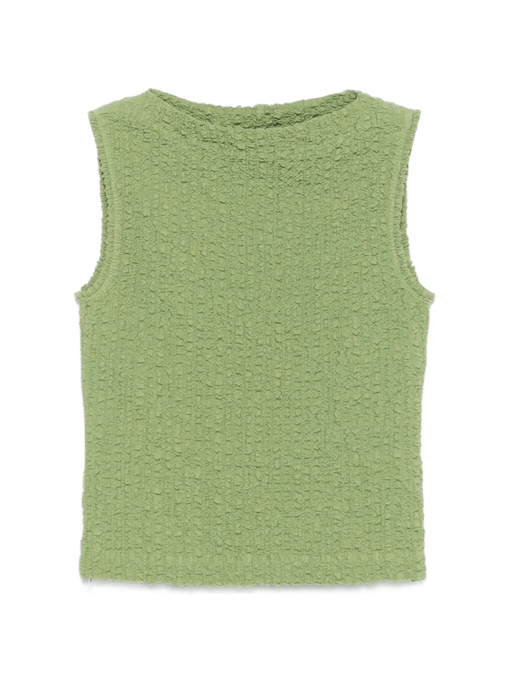 Nanushka Caile crinkled sleeveless top - Verde