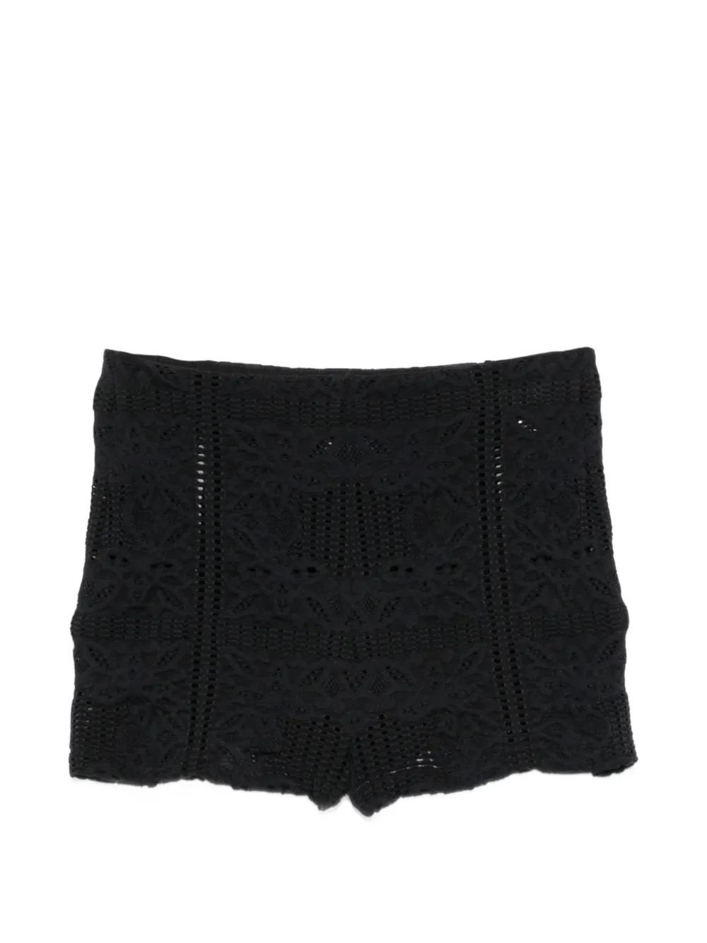 Nanushka elasticasted-waistband mini shorts - Nero