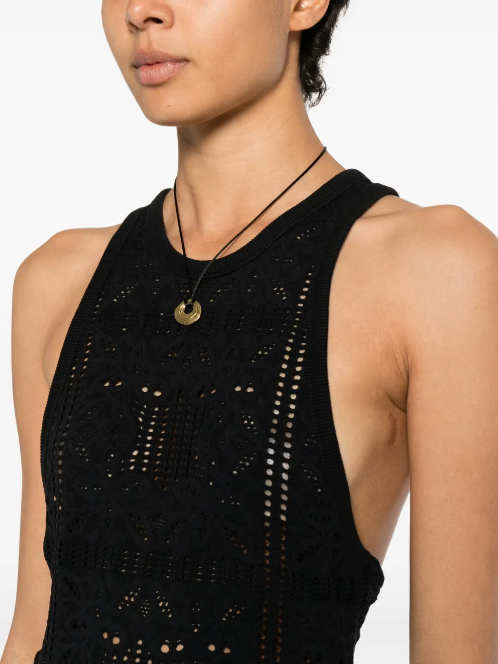 Nanushka Ainhoa maxi-jurk met racerback Zwart