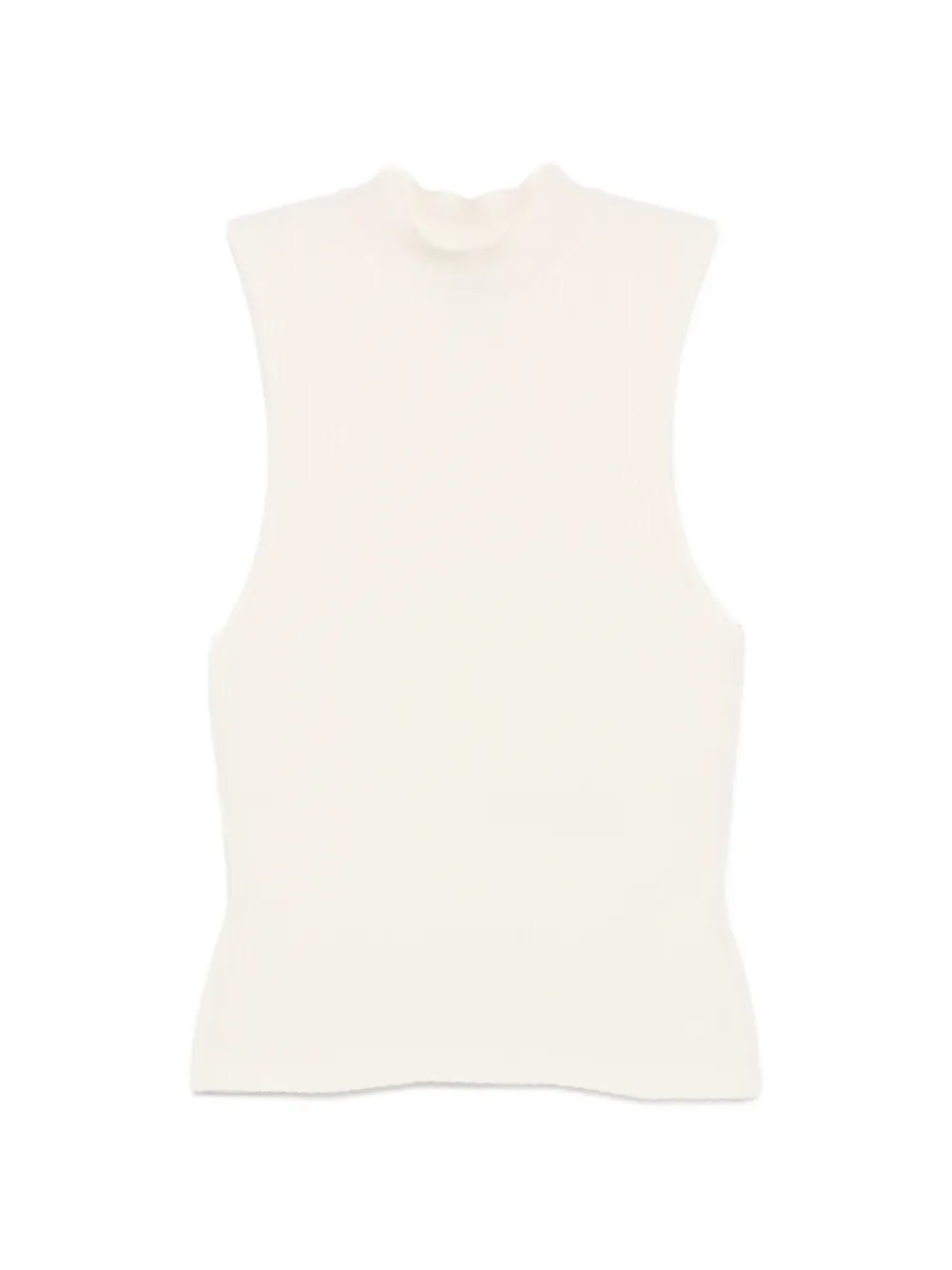 Nanushka Jelani ribbed-knit vest - Toni neutri