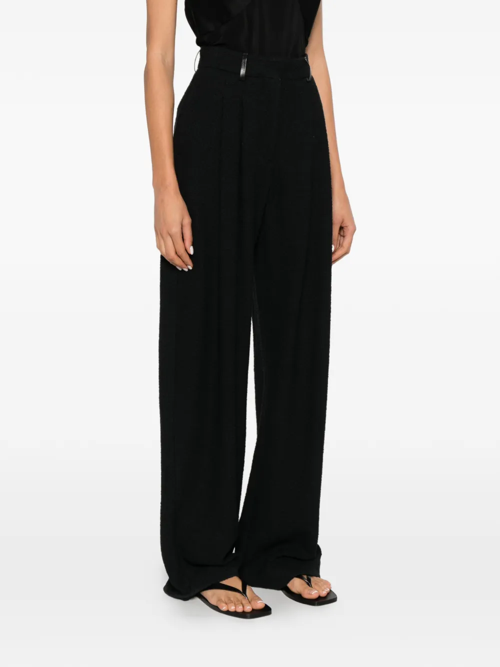 Nanushka Seka pantalon met toelopende pijpen Zwart
