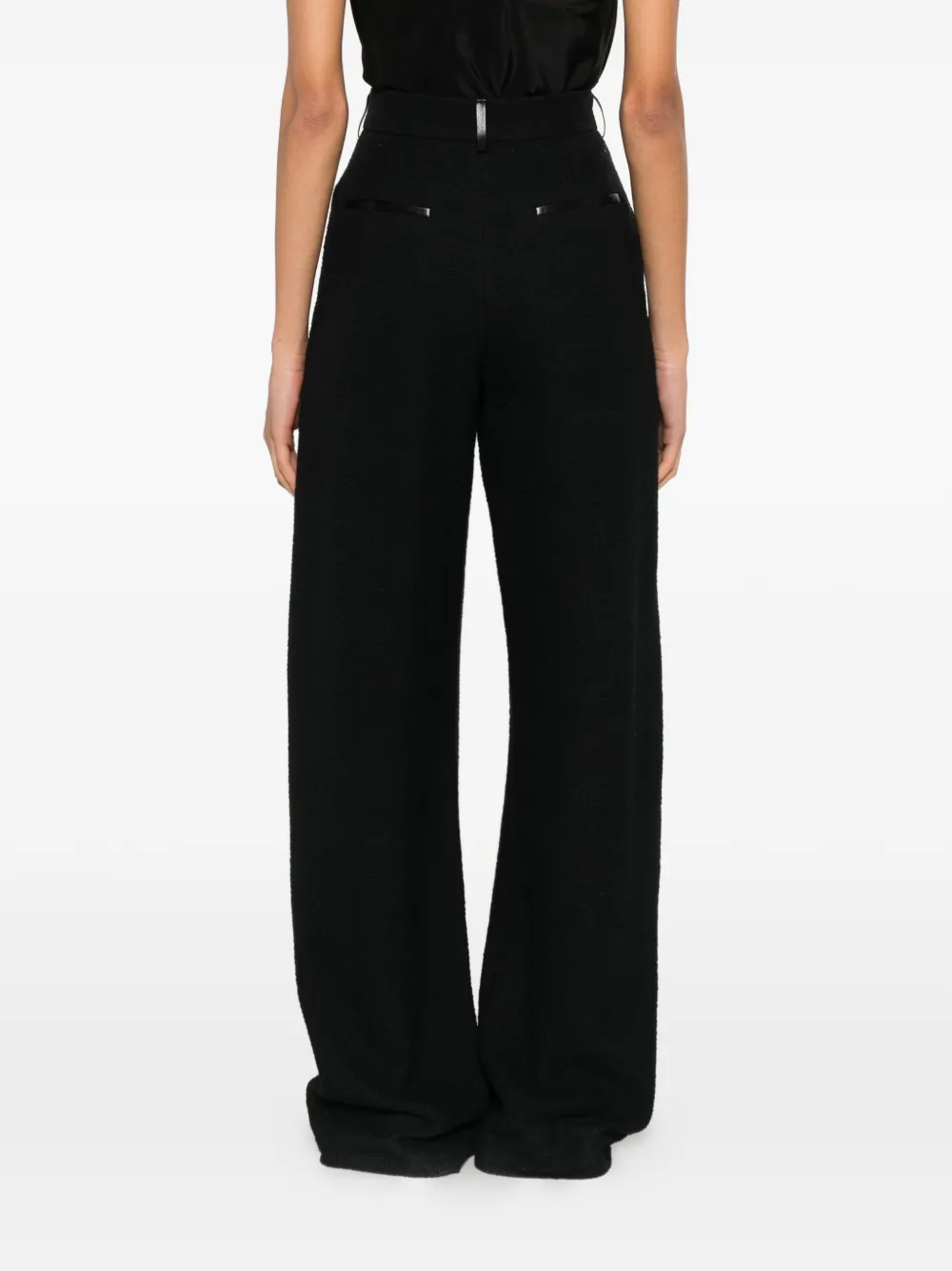 Nanushka Seka pantalon met toelopende pijpen Zwart