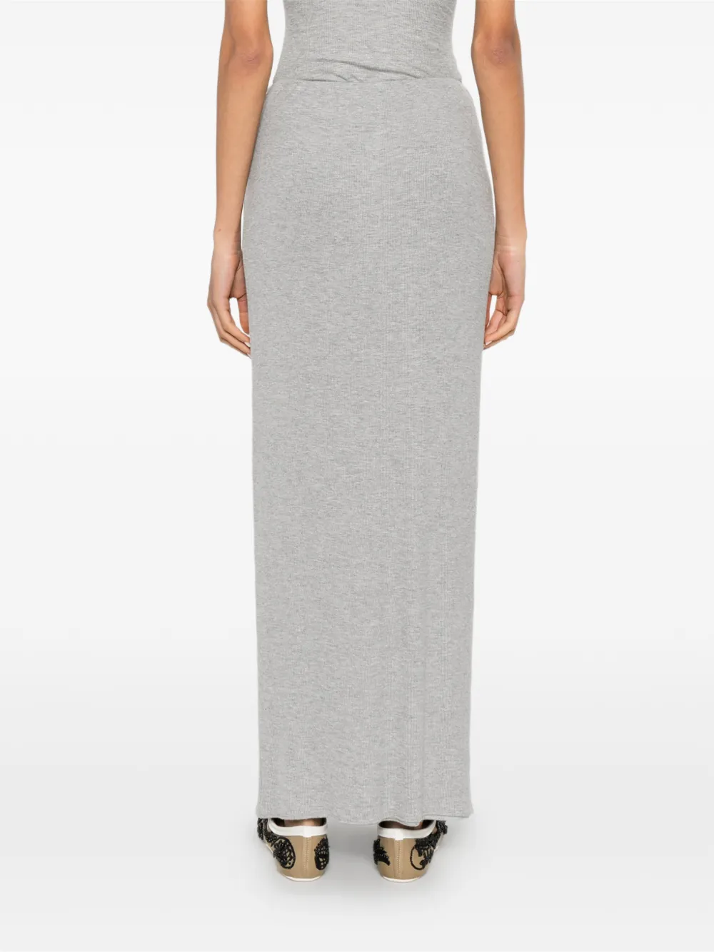Nanushka Carlene maxi-rok met gedraaide voorkant Grijs