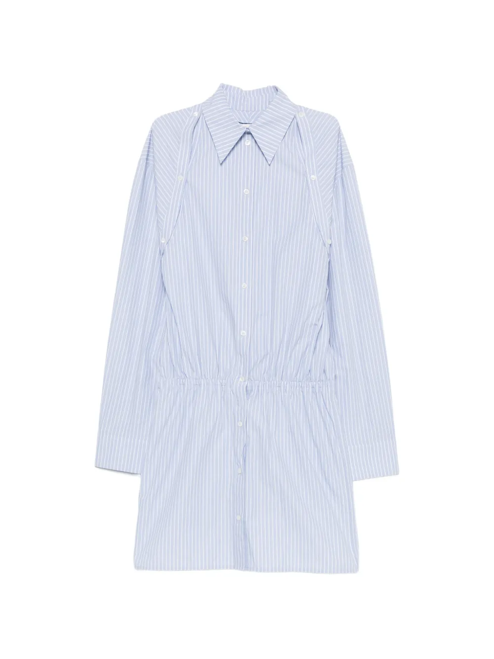 Nanushka Odran striped shirt mini dress - Blu