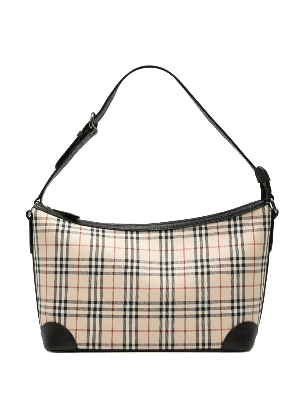 Burberry Pre-Owned 2000-2017 House Check Canvas shoulder bag - Black