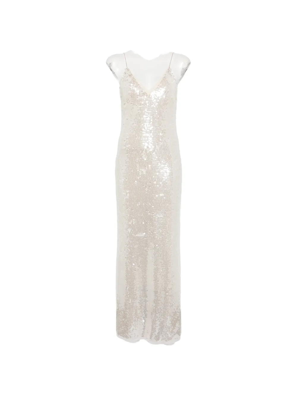 Forte Forte Sequin-embellished Maxi Dress In White