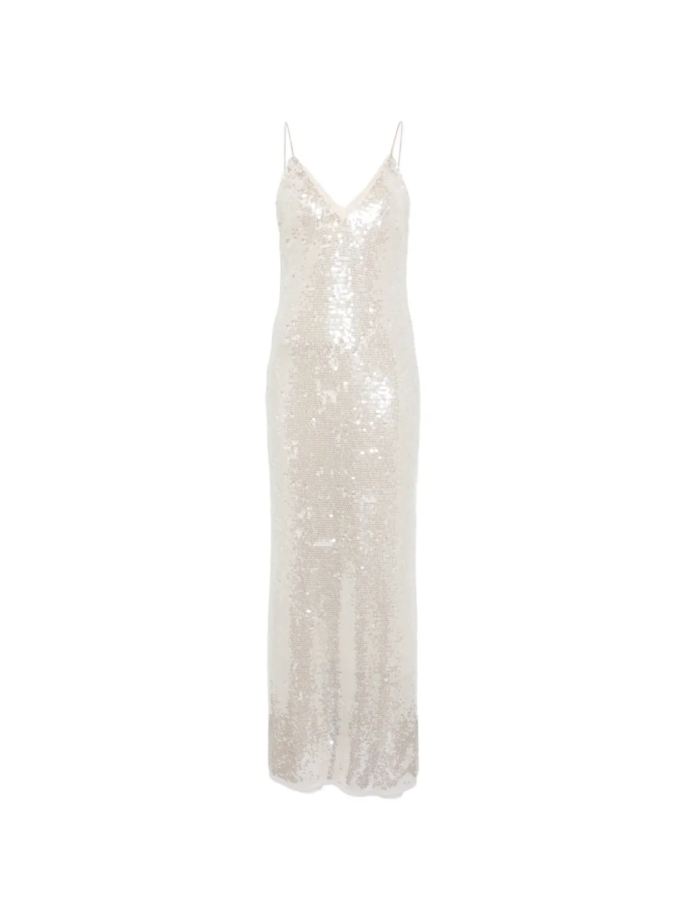 Forte Forte sequin-embellished maxi dress - Toni neutri