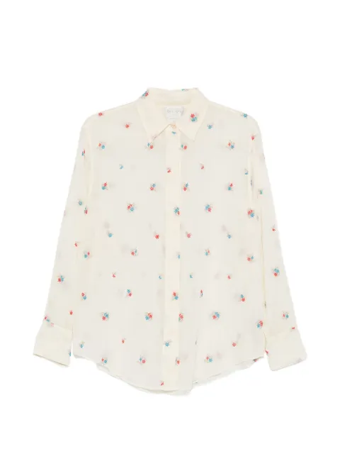 Forte Forte embroidered-floral buttoned shirt