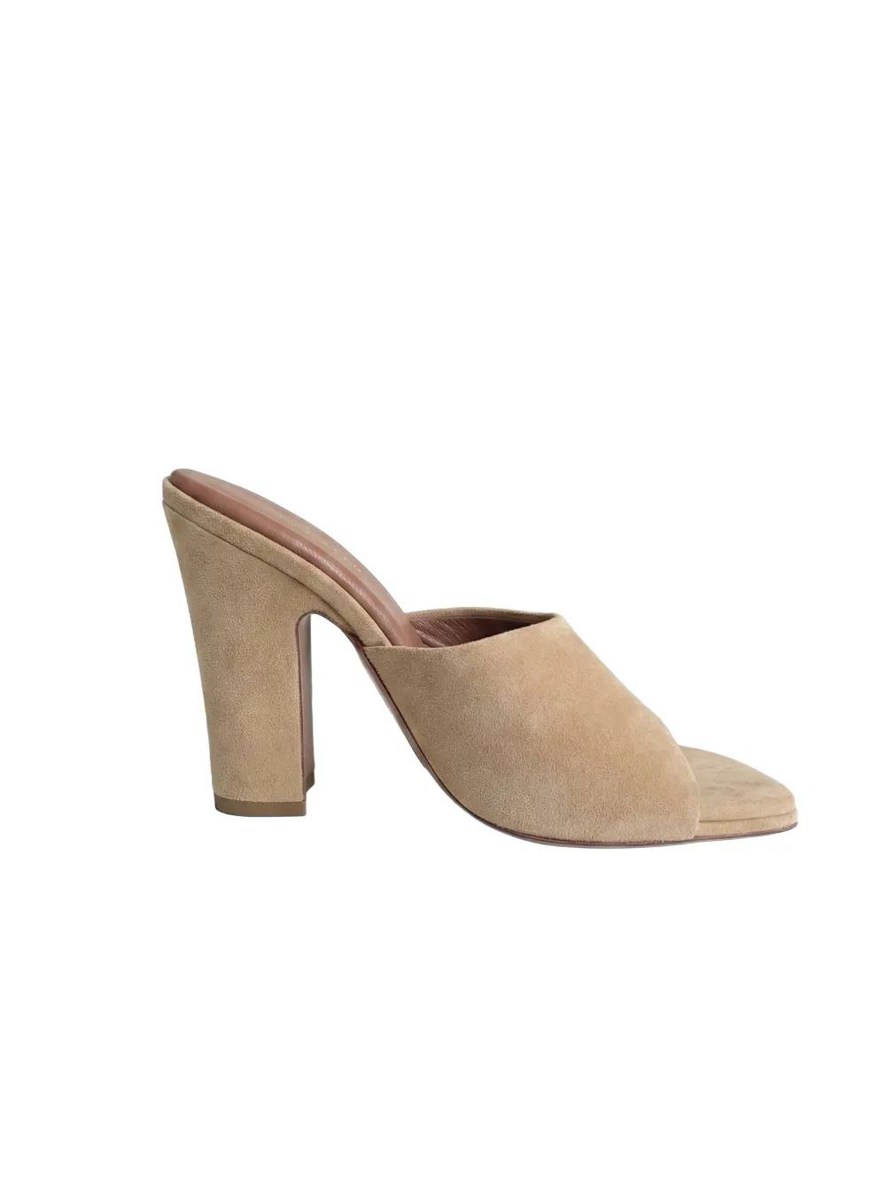 Paris Texas square-toe mules Beige