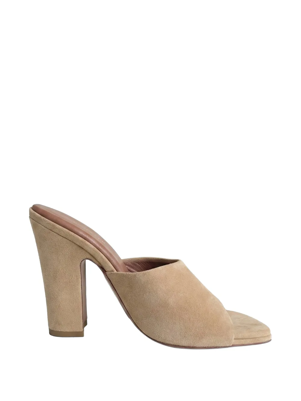 Paris Texas square-toe mules Beige