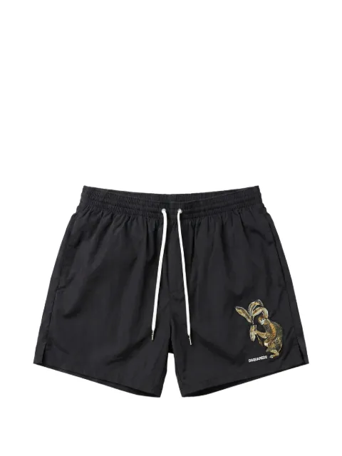 DSQUARED2 Chaser logo swim shorts