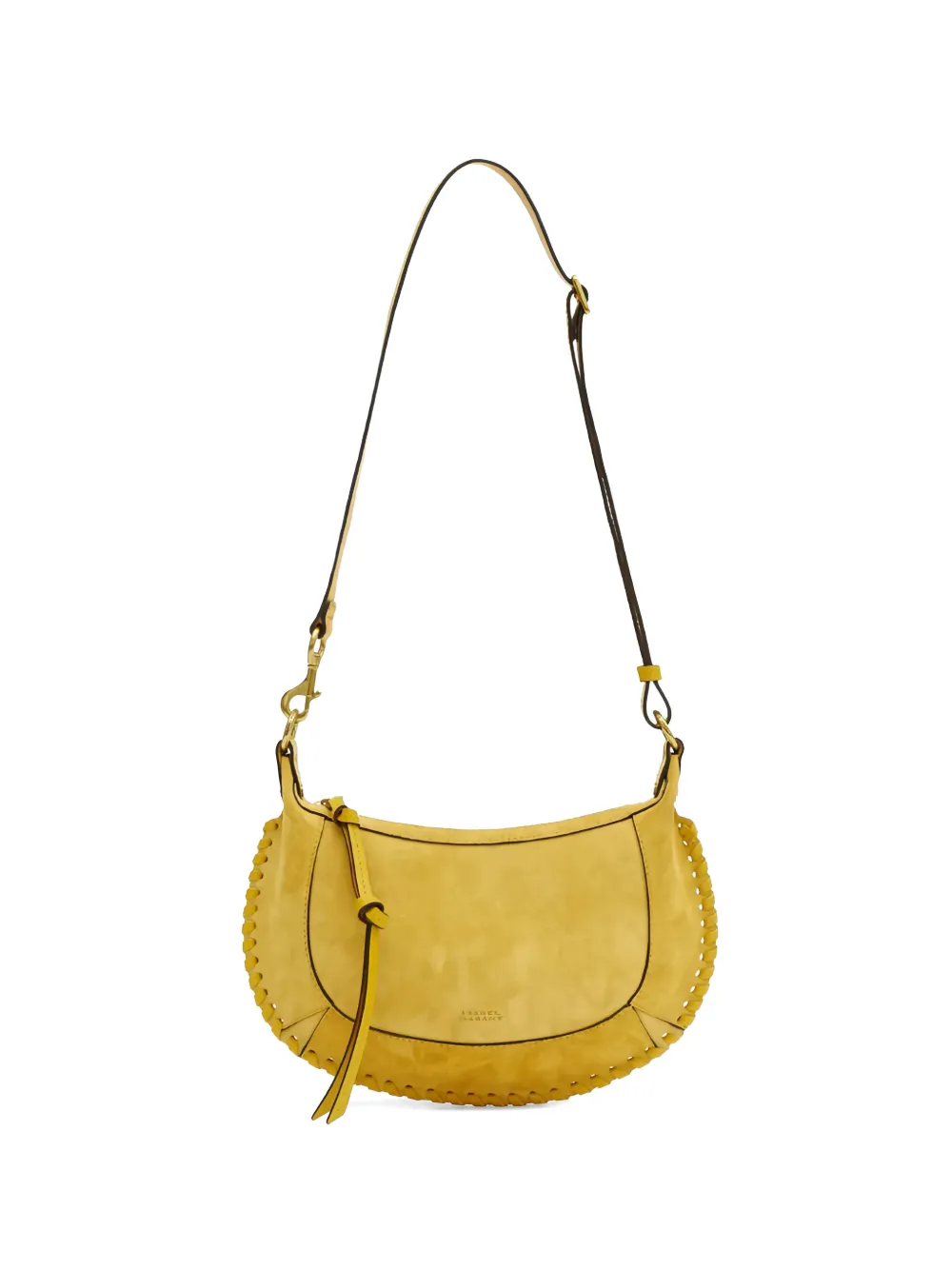 ISABEL MARANT Oskan Moon suede shoulder bag - Giallo