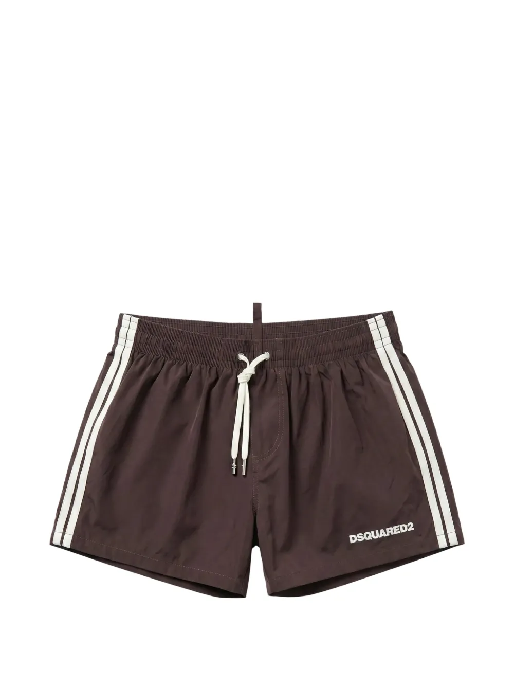 Dsquared2 Logo-print Swim Shorts In Brown