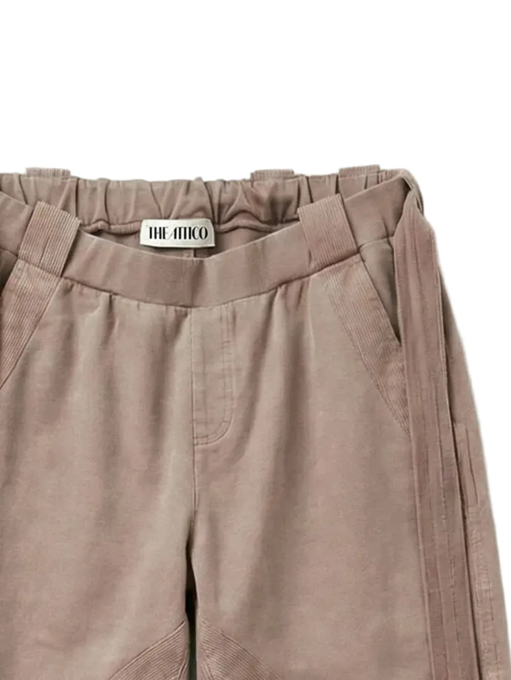 The Attico Broek met vlakken Beige