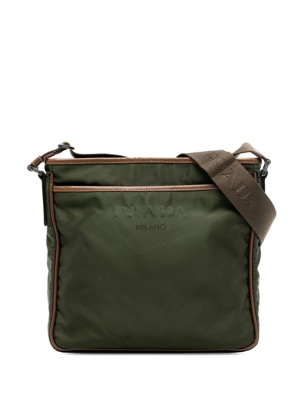 Prada Pre-Owned 2013-2025 Tessuto Zip Top crossbody bag - Verde