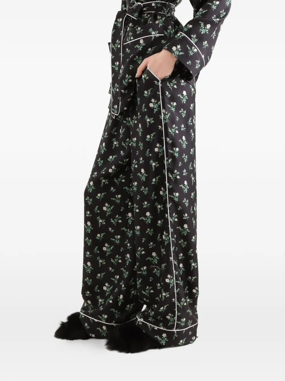 Dolce & Gabbana Palazzo broek Zwart