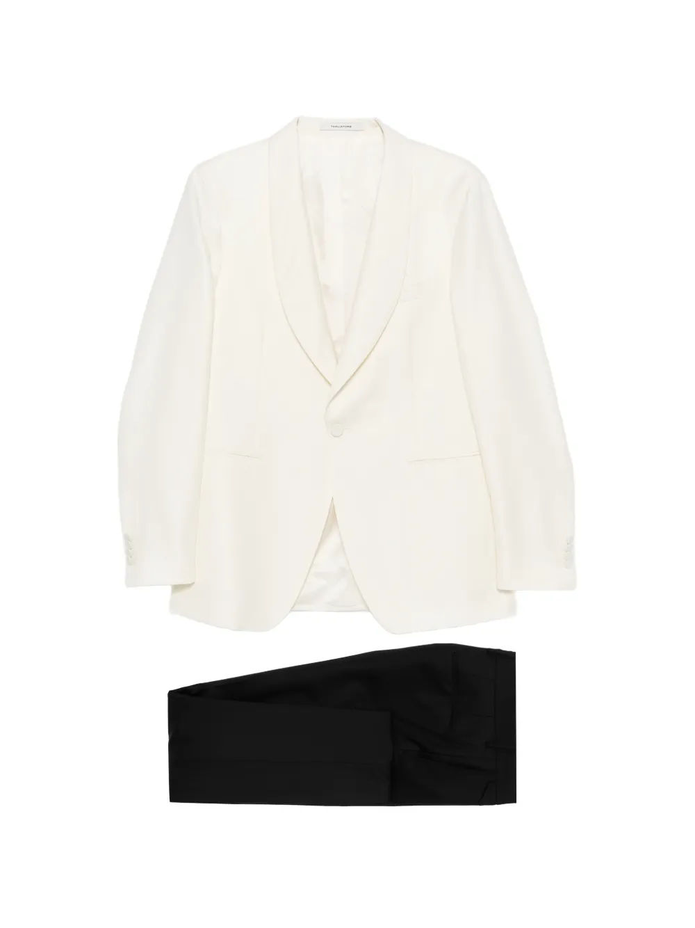 Tagliatore shawl-lapel single-breasted suit - Bianco