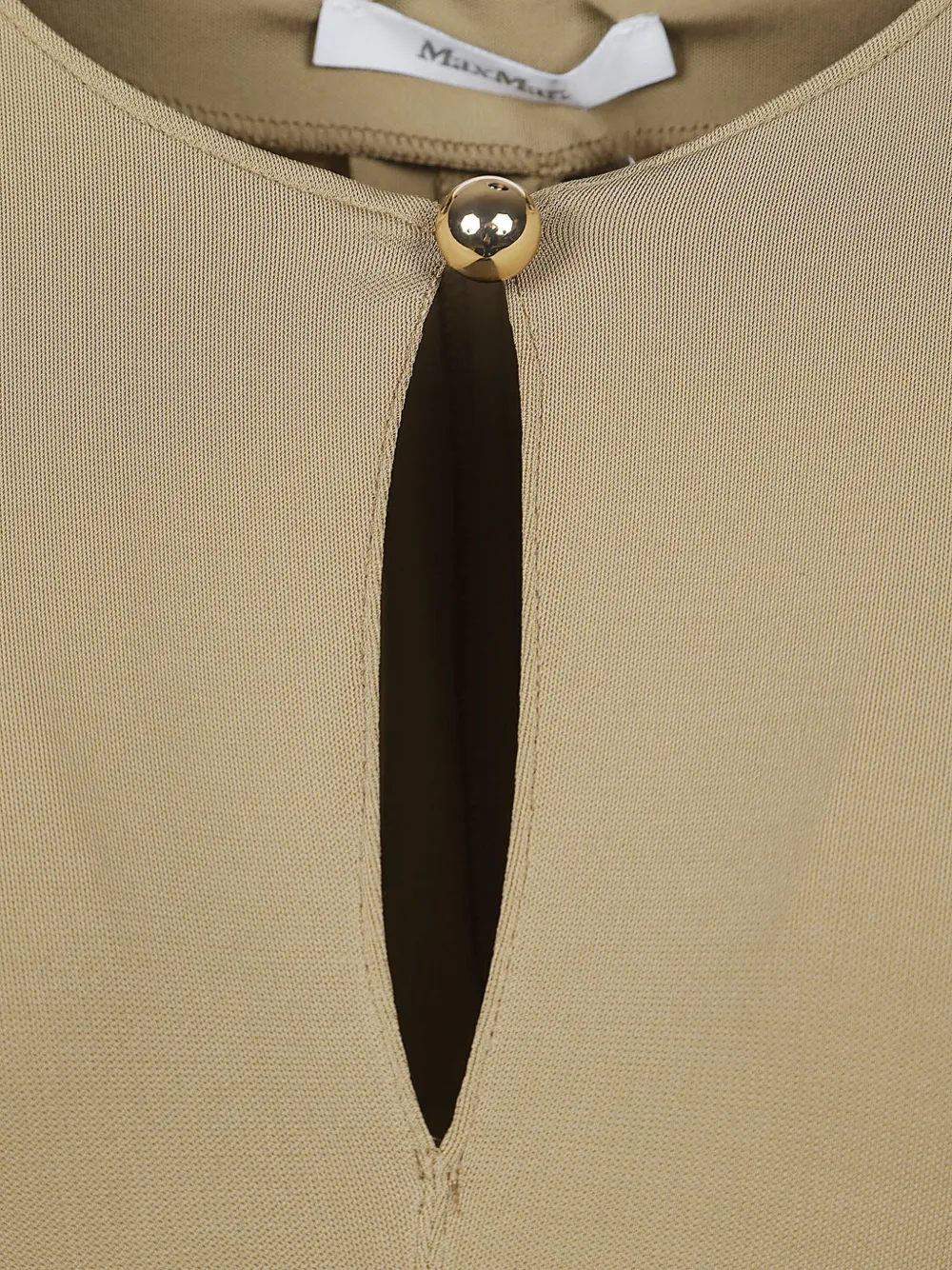 Max Mara Jurk met keyhole Beige