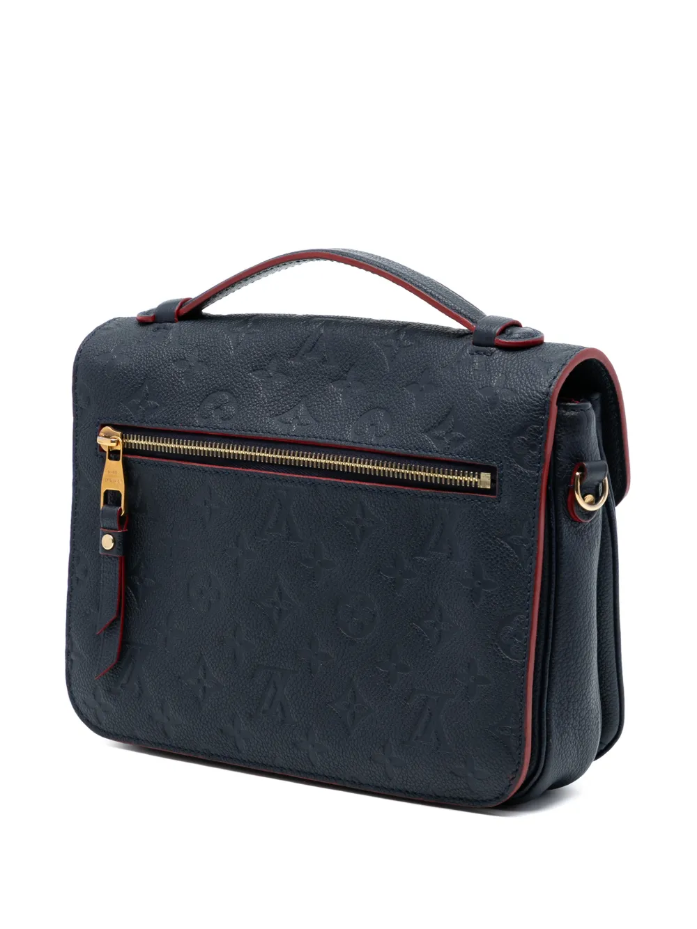  Louis Vuitton Pre-owned Borsa A Tracolla Pochette Metis In Pelle Empreinte Con Monogramma 2017 - Blu 