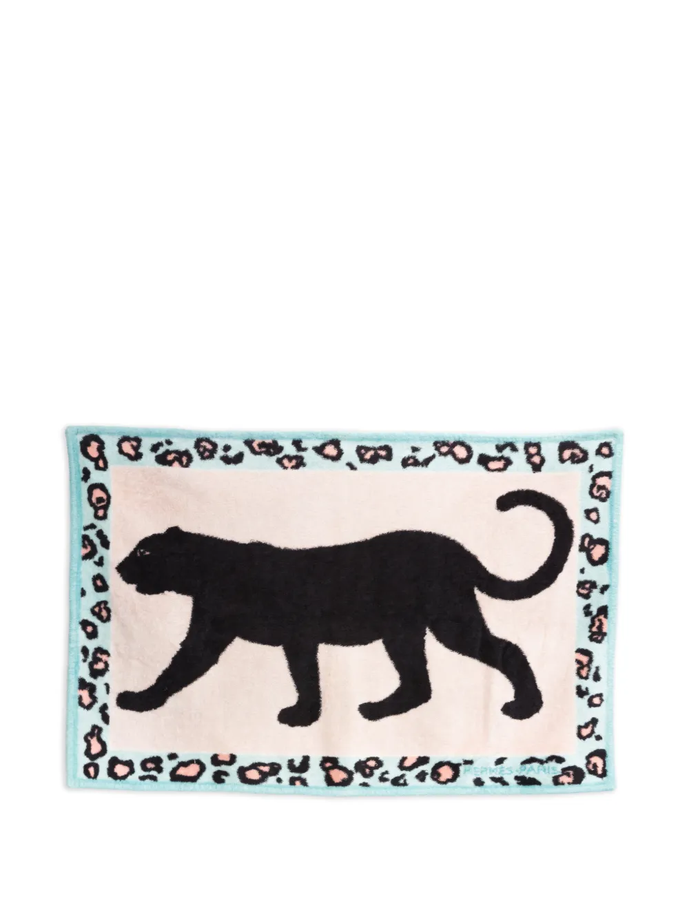 Hermès Pre-Owned 1970s Black Panther cotton beach towel - Rosa